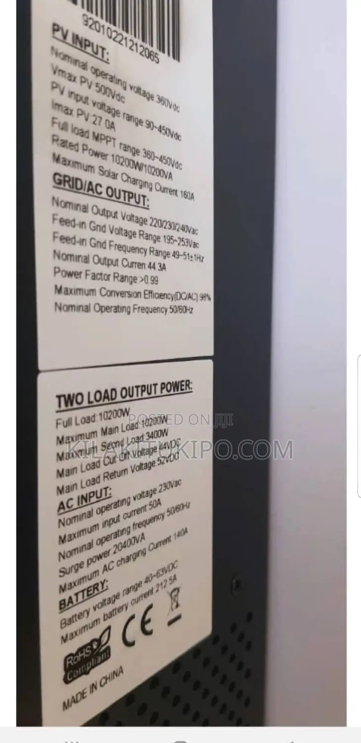 Hybrid MPTT Solar Inverter 2 in 1 Ac/Dc