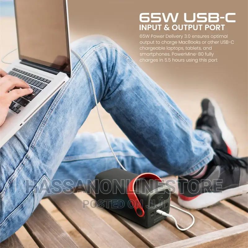 Promate Powermine80 Power Bank With 80000mah Battery, 65W PD