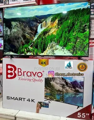 Bravo SMART Tv With Mirror Cast55 Inch