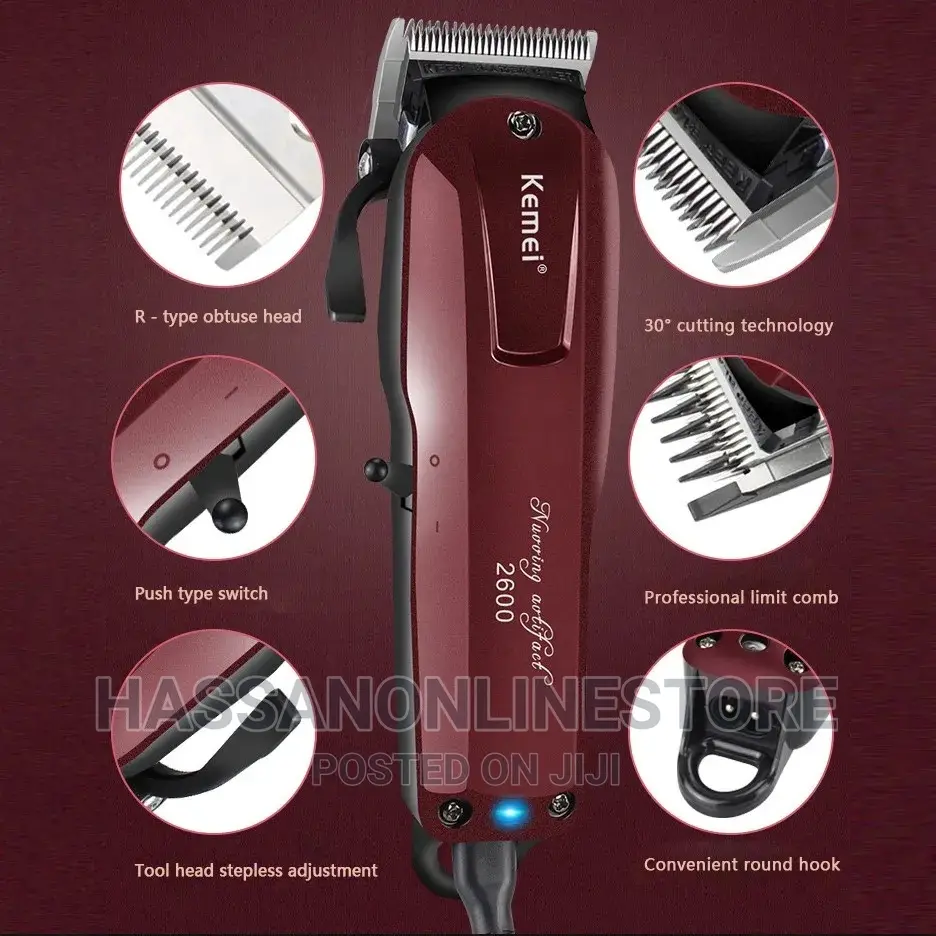 Kemei Cordless Lithium-Ion Fade Clipper KM-2600