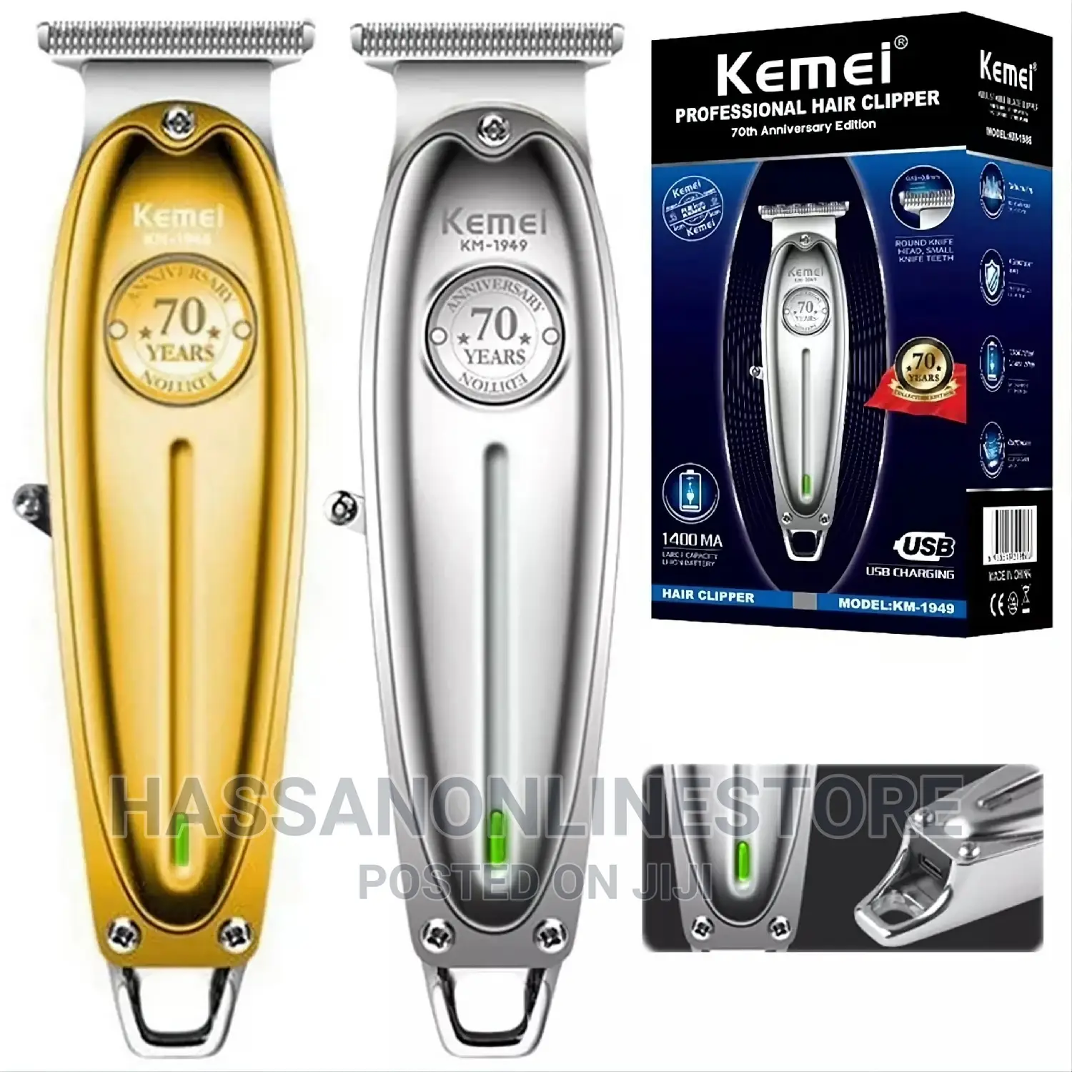 KM-1949 Professional Men Electric Cordless Hair Trimmer