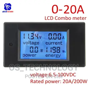 New Digital Meter 6v-100v Voltage, Current,Watts,Energy 