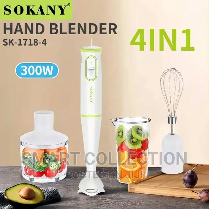 4 in 1 Hand Blender,Mixer,Chopper Jug