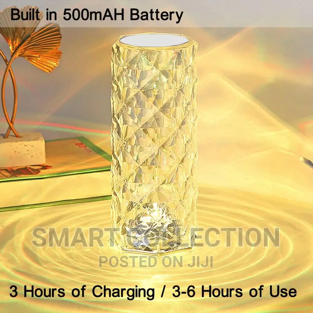 Crystal Touch Table Lamp LED Night Light (Multicolor)