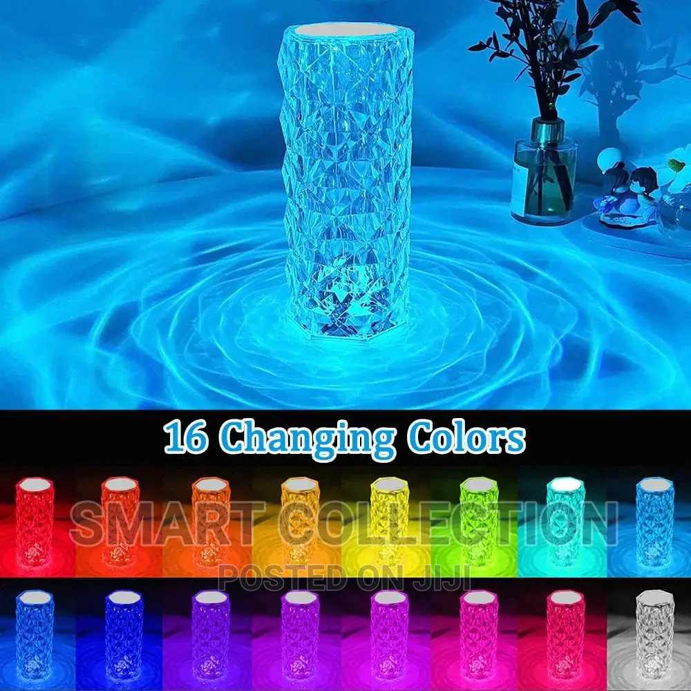 Crystal Touch Table Lamp LED Night Light (Multicolor)