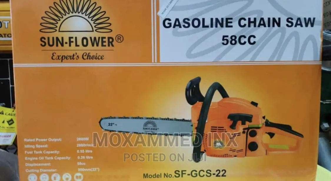 Sunflower Gasoline Chain Saw 58CC
