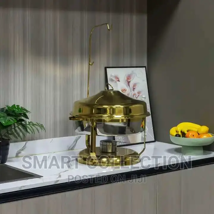 Gold Chaffing Dish Luxury Food Warmer Set Hotel Buffet 11L