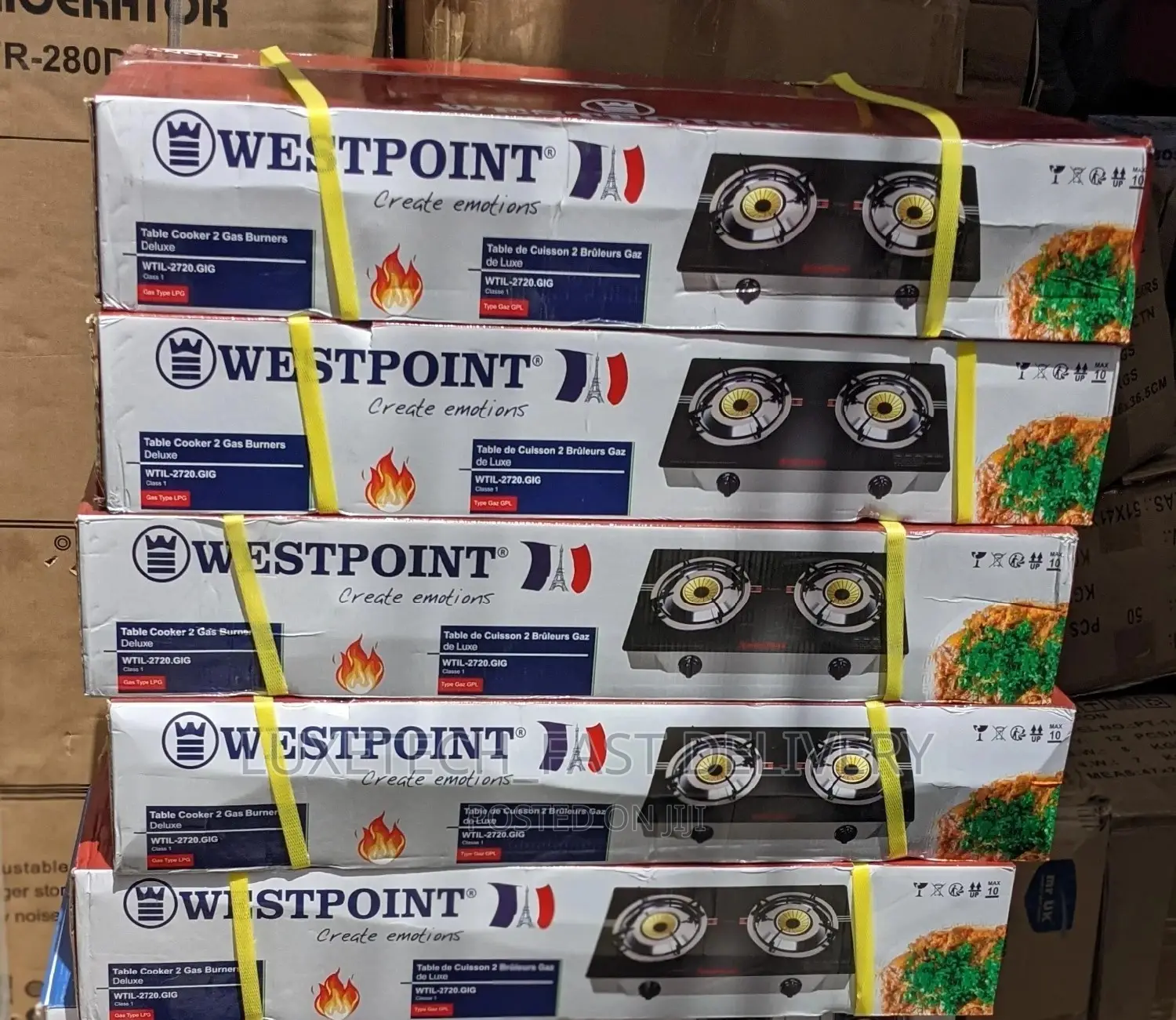 Westpoint Glass Table Cooker 2 Gas Burners