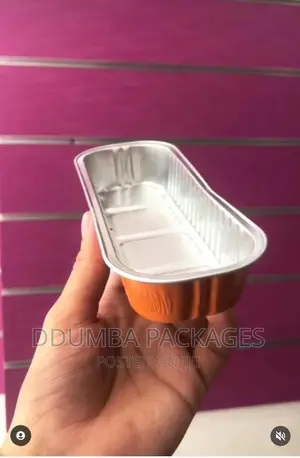 Rectangular Gold Baking Tins Per 20pcs