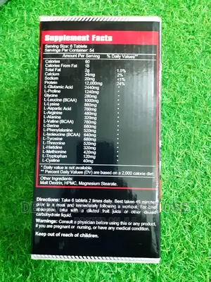 Body Building (Amino Hardcore) 325 Tablets Suppliments