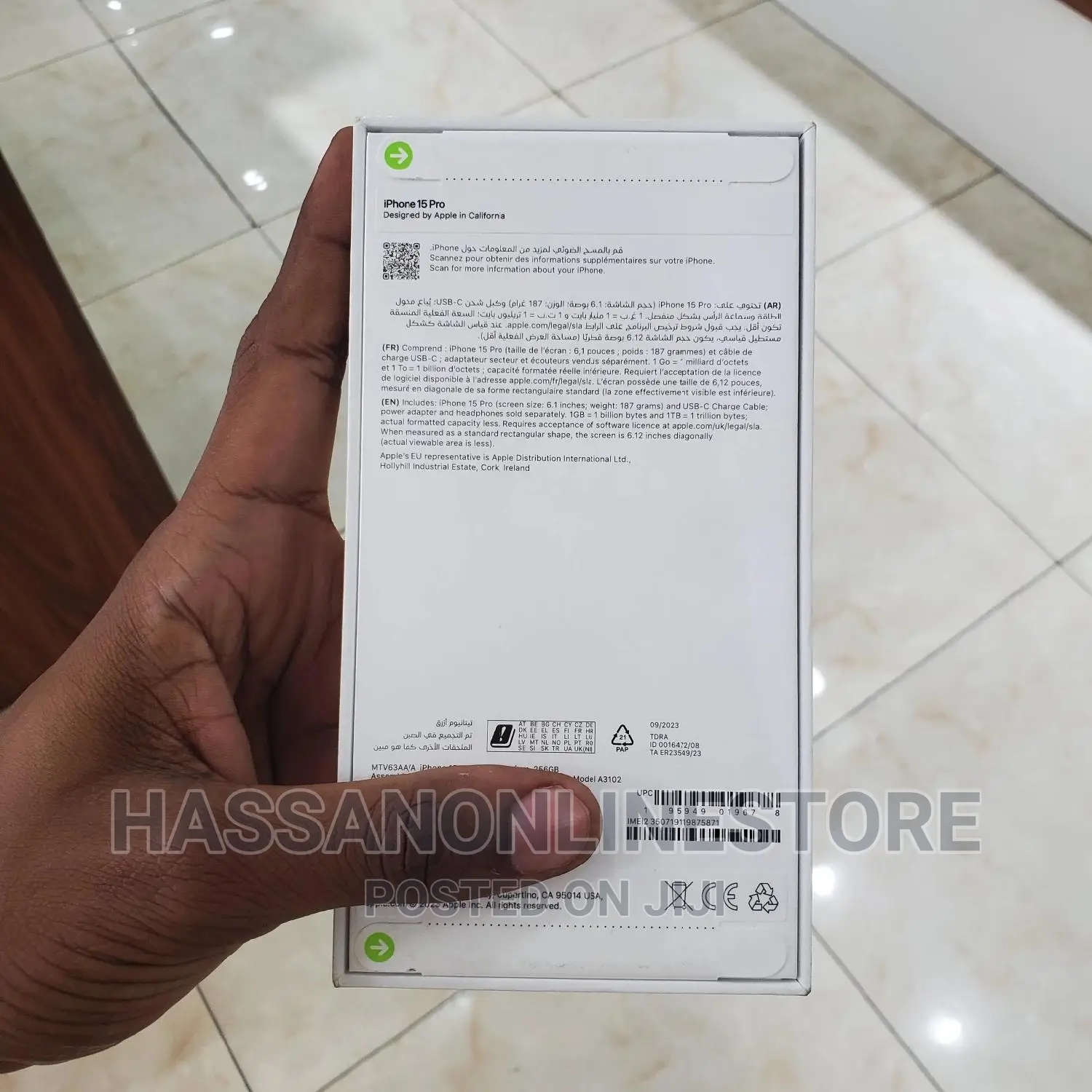 New Apple iPhone 15 Pro 256 GB Black