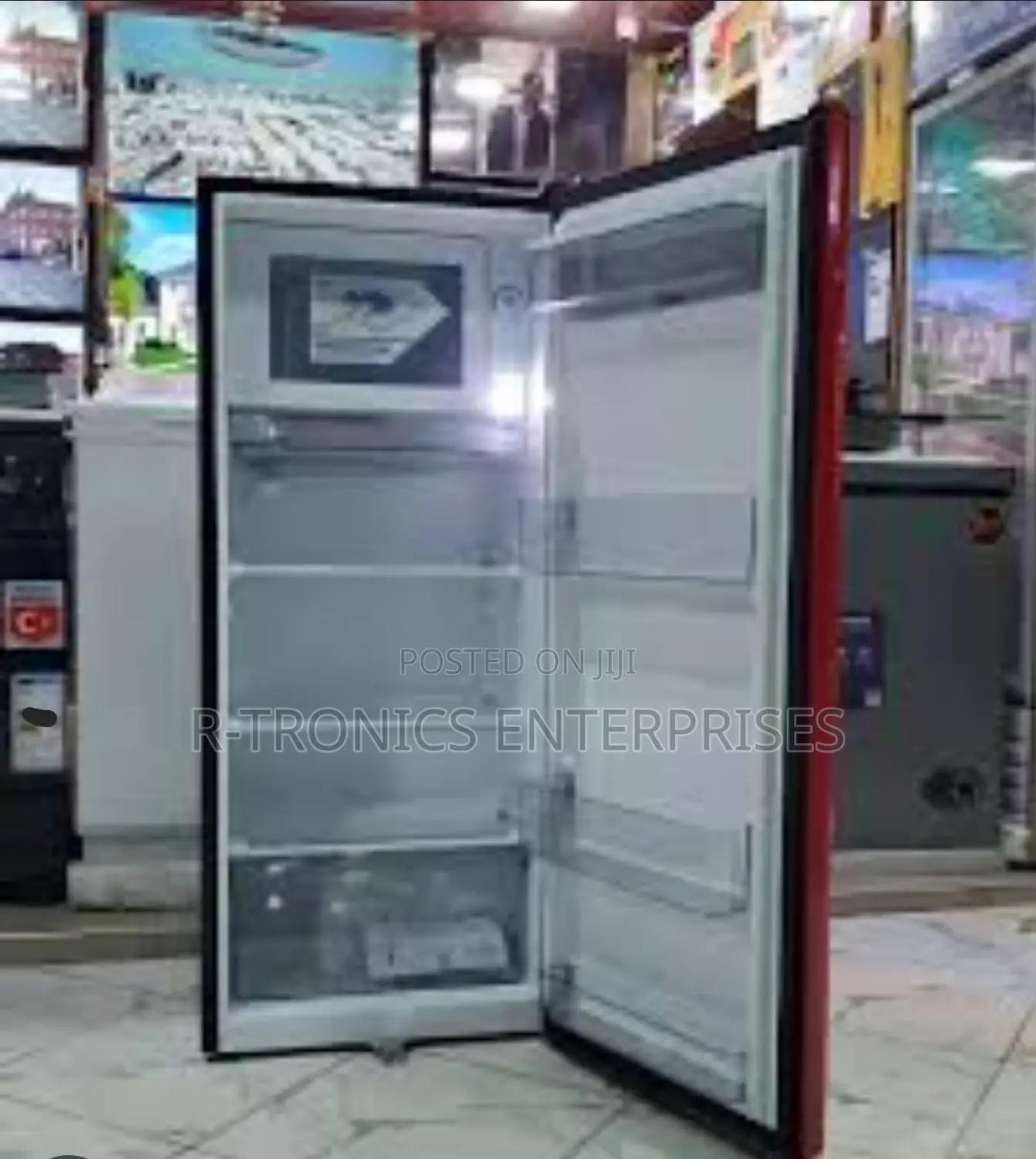 Hisense Red Single Door Fridge With Water Dispenser 177L