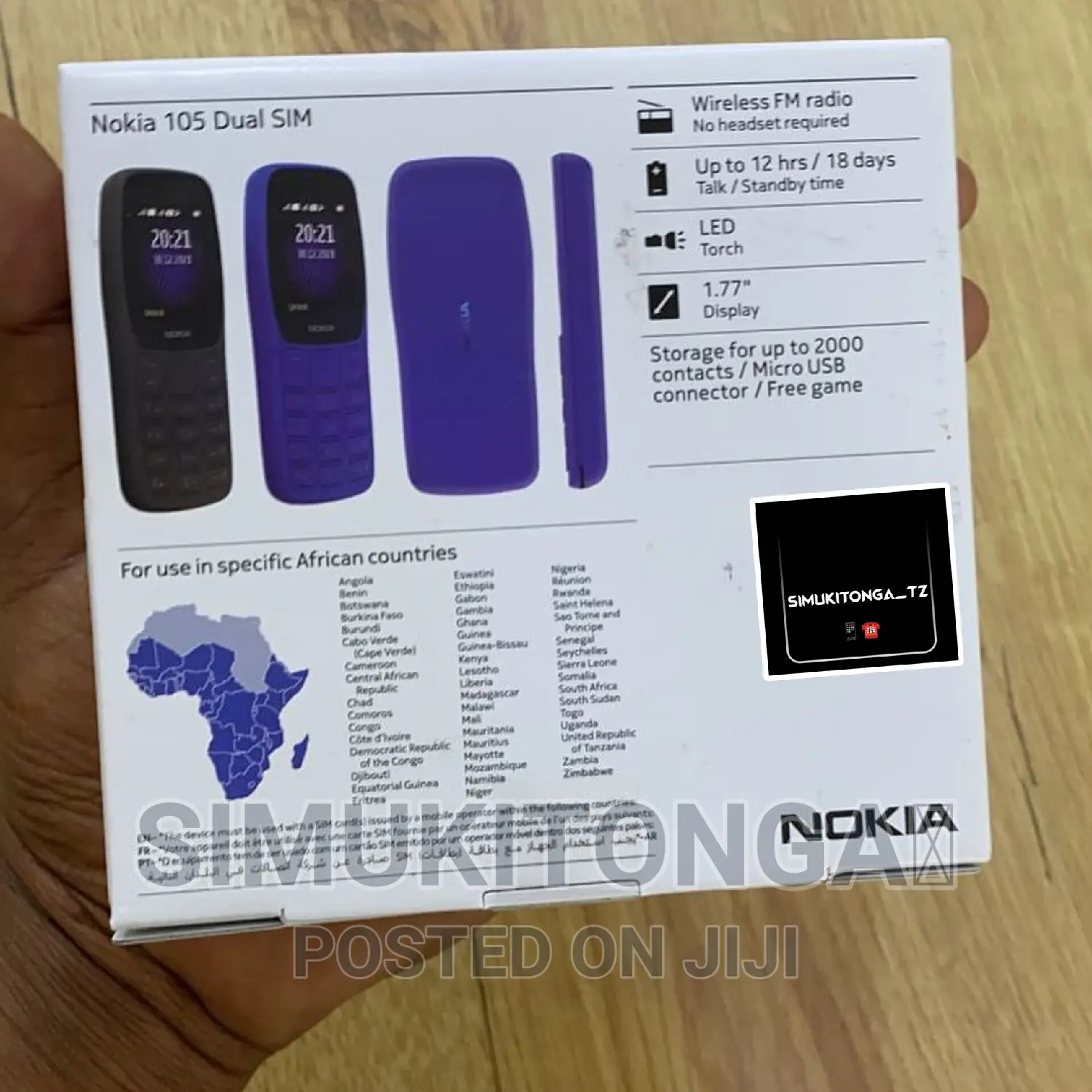New Nokia 105 Black
