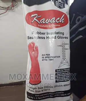 Rubber Insulating Hand Gloves 11000volts