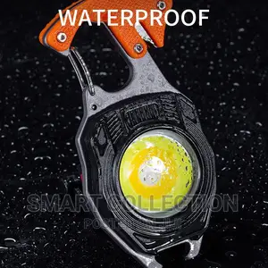Flashlight Keychain With Lighter,Magnet,Seatbelt Cutter Etc