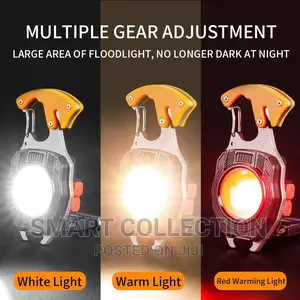 Flashlight Keychain With Lighter,Magnet,Seatbelt Cutter Etc