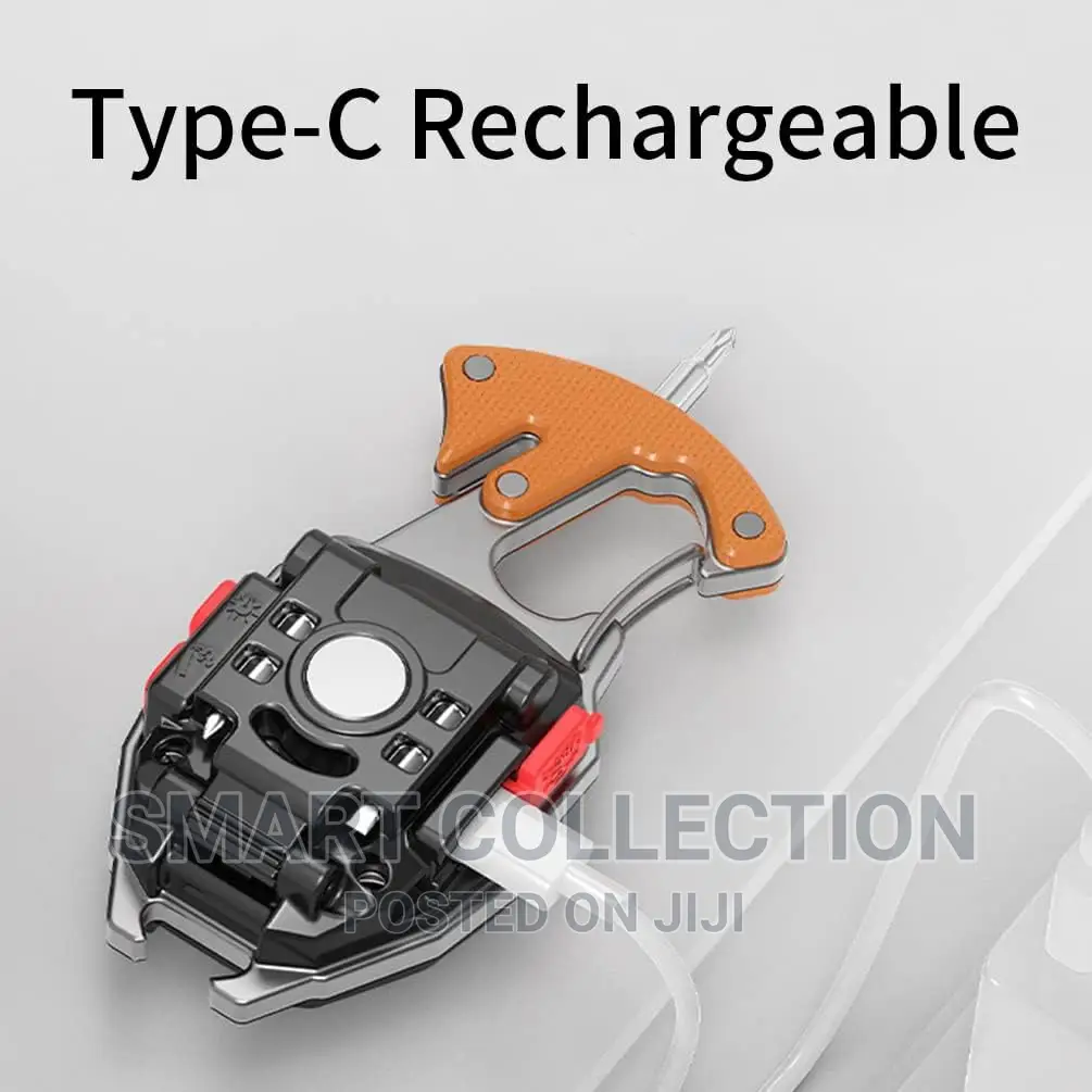 Flashlight Keychain With Lighter,Magnet,Seatbelt Cutter Etc