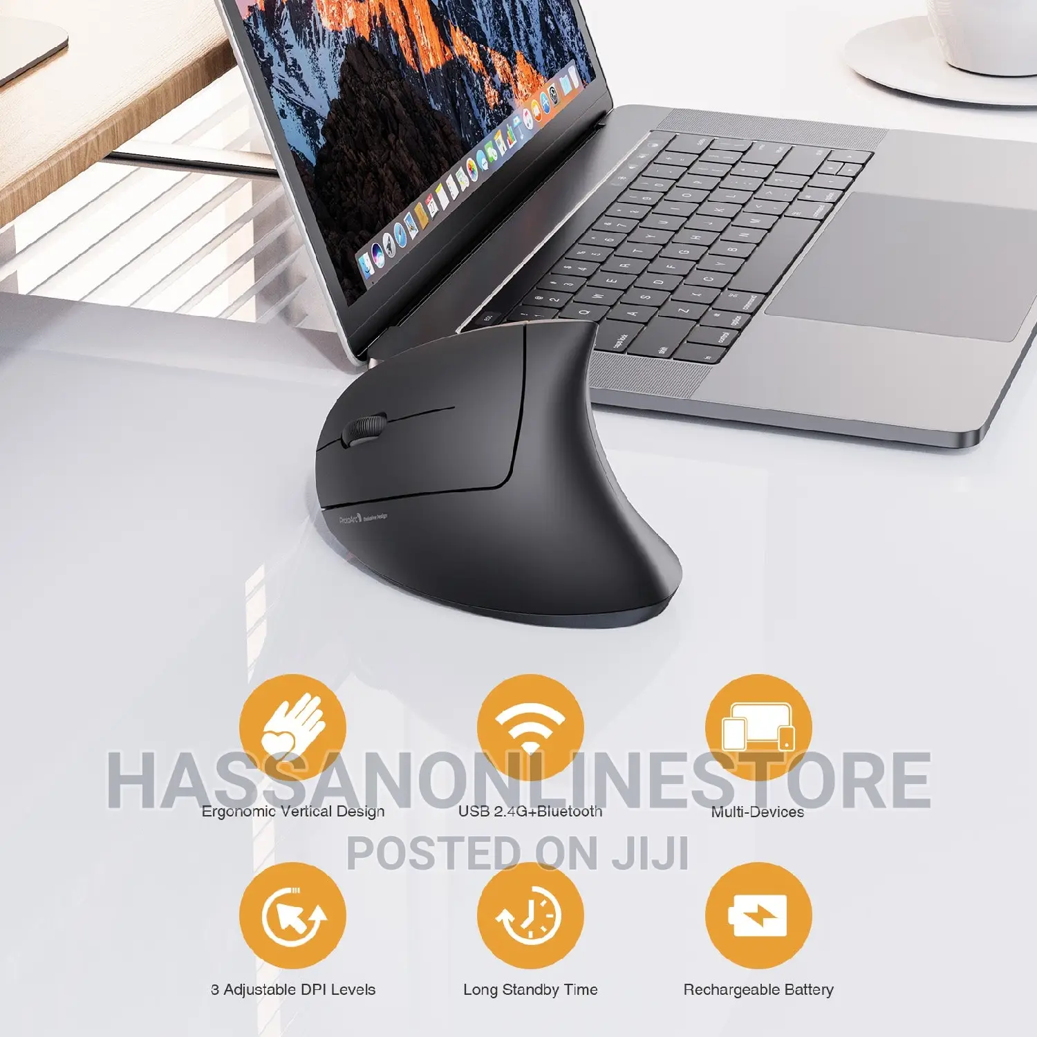 Protoarc EM13 Left Handed Ergonomic Vertical Mouse