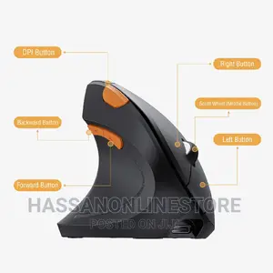 Protoarc EM13 Left Handed Ergonomic Vertical Mouse