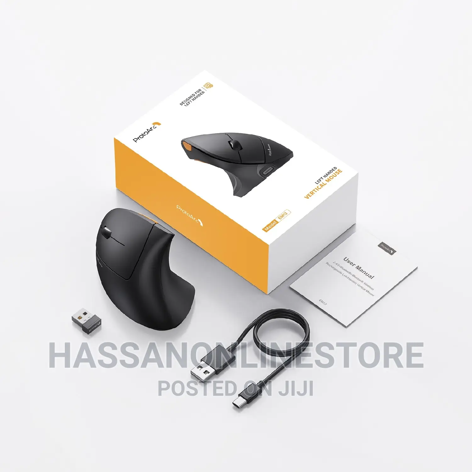 Protoarc EM13 Left Handed Ergonomic Vertical Mouse