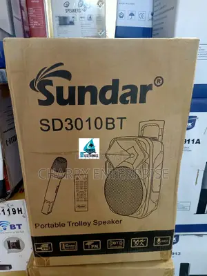 Sundar Portable Rechargeable Speaker Imara 10 Inch With Stand and Mic