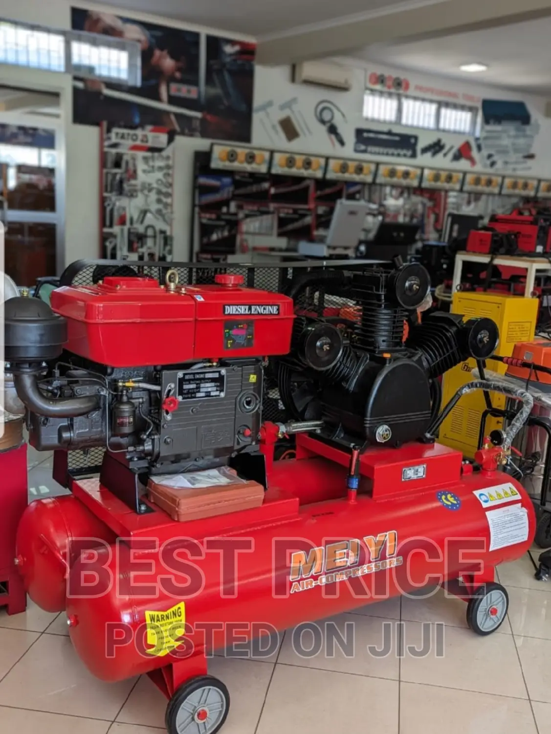 Meiyi 24hp DIESEL Engine Mining Compressor 2tank