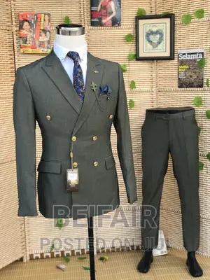 Six Buttons Men's Suit | Suti Za Kiume Vifungo Sita