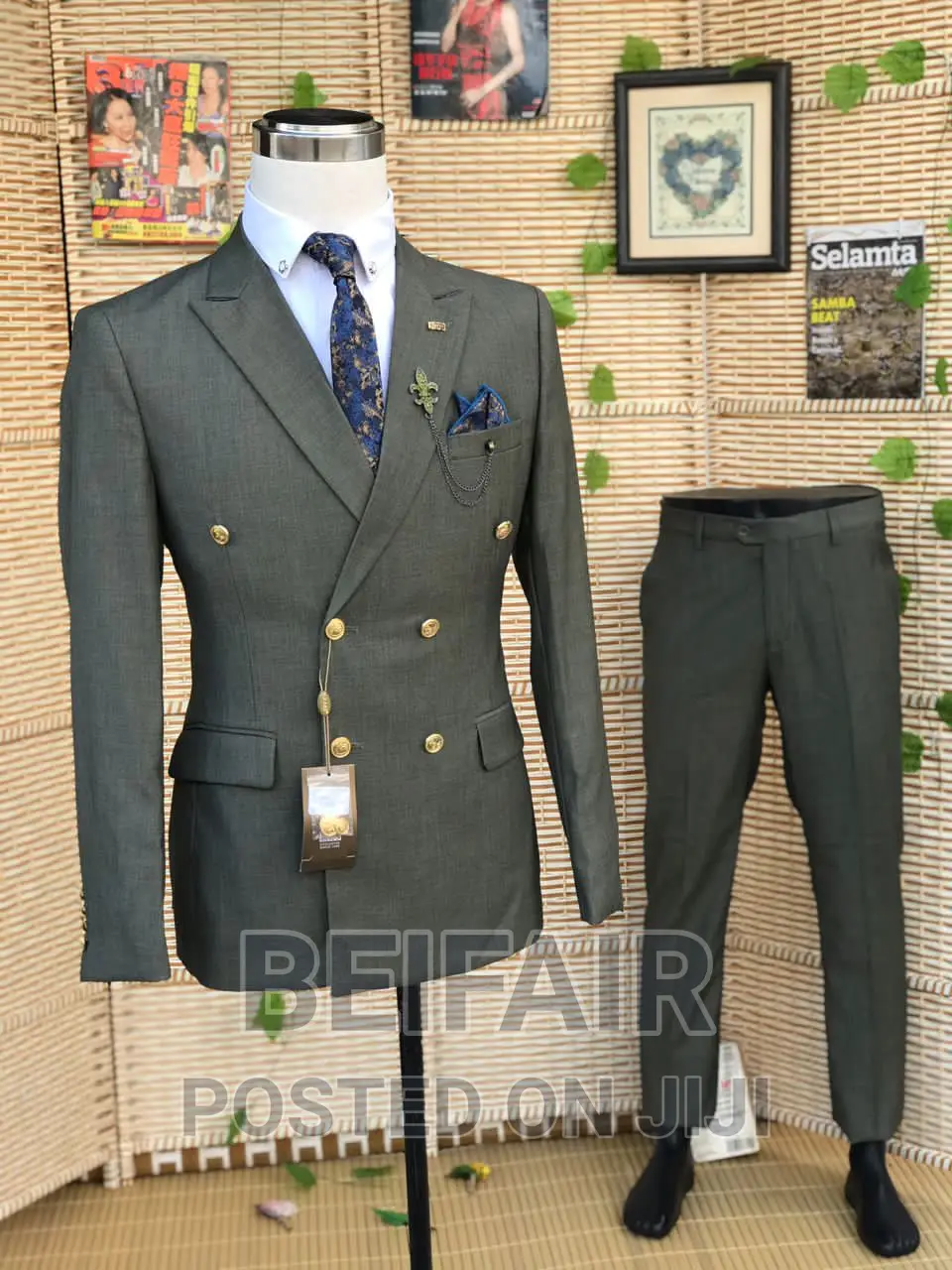 Six Buttons Men's Suit | Suti Za Kiume Vifungo Sita