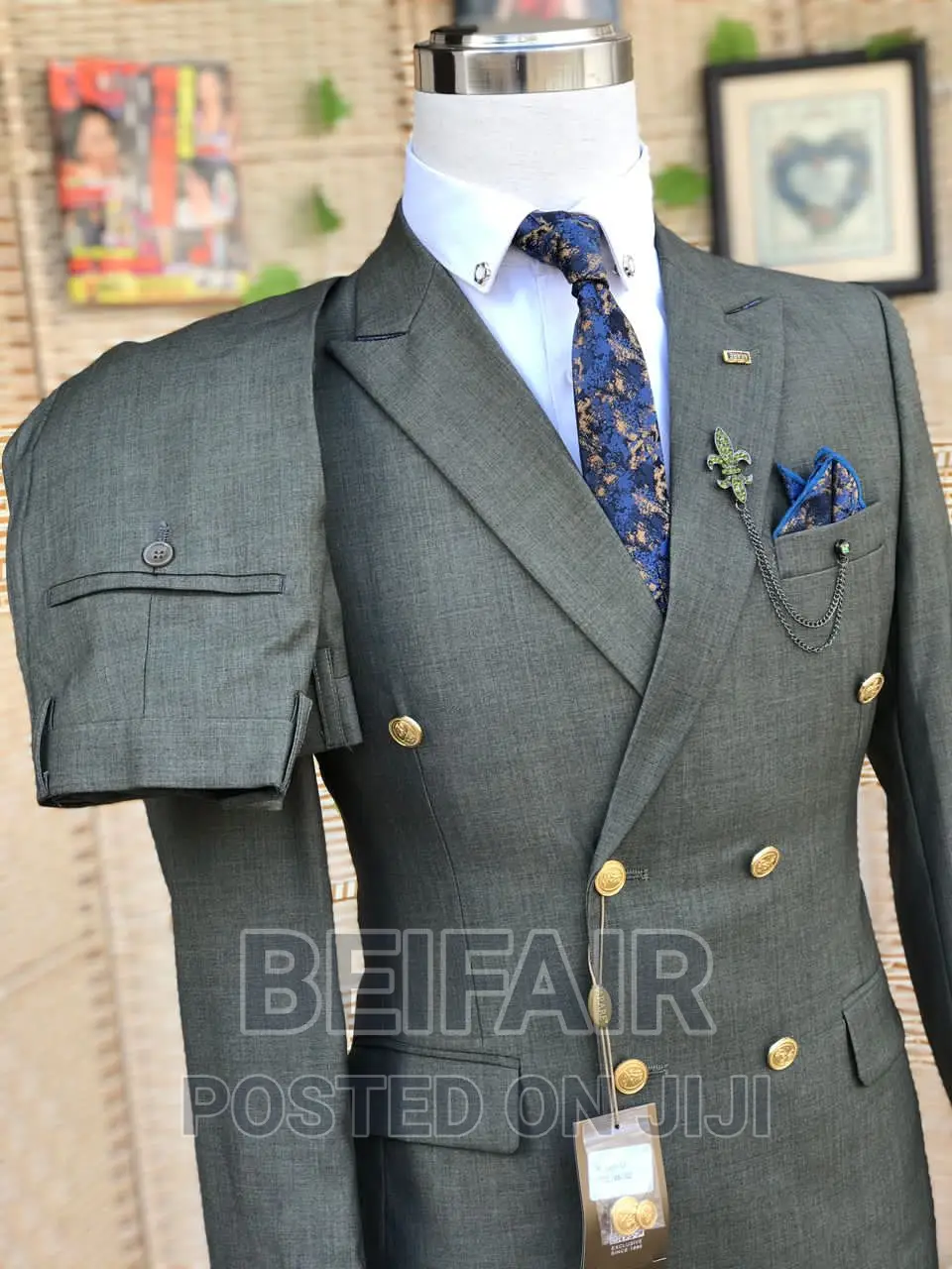 Six Buttons Men's Suit | Suti Za Kiume Vifungo Sita