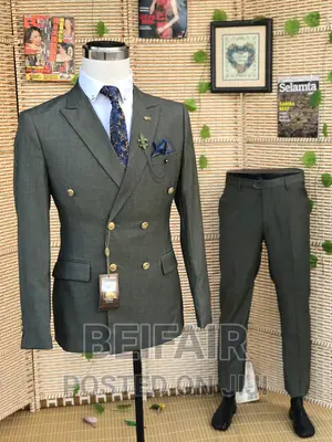 Six Buttons Men's Suit | Suti Za Kiume Vifungo Sita