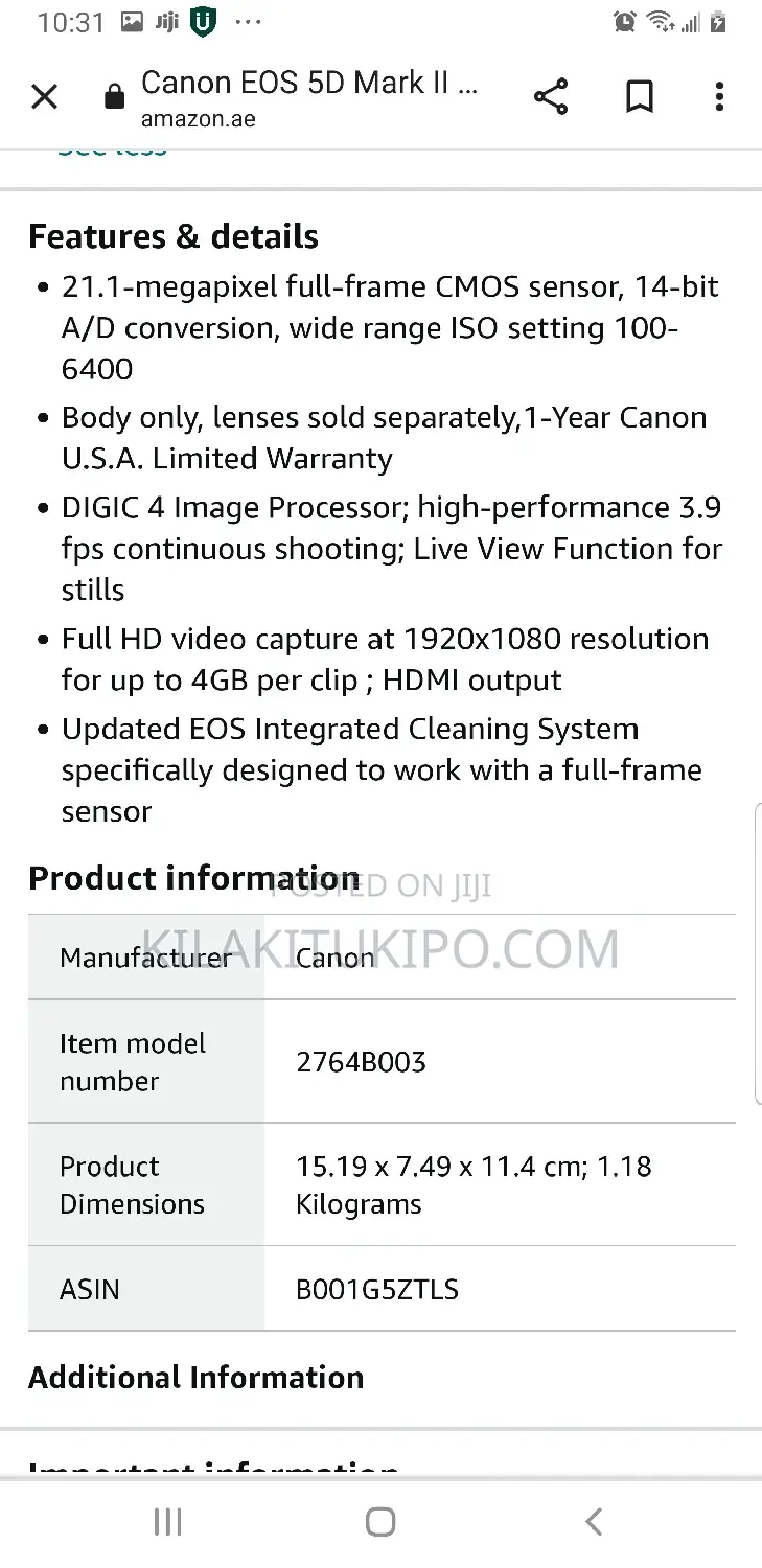CANON EOS 5D Mark Ii