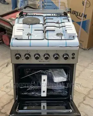 Mo Electro Electric and Gas Cooker 4 Plates With Oven 50*50