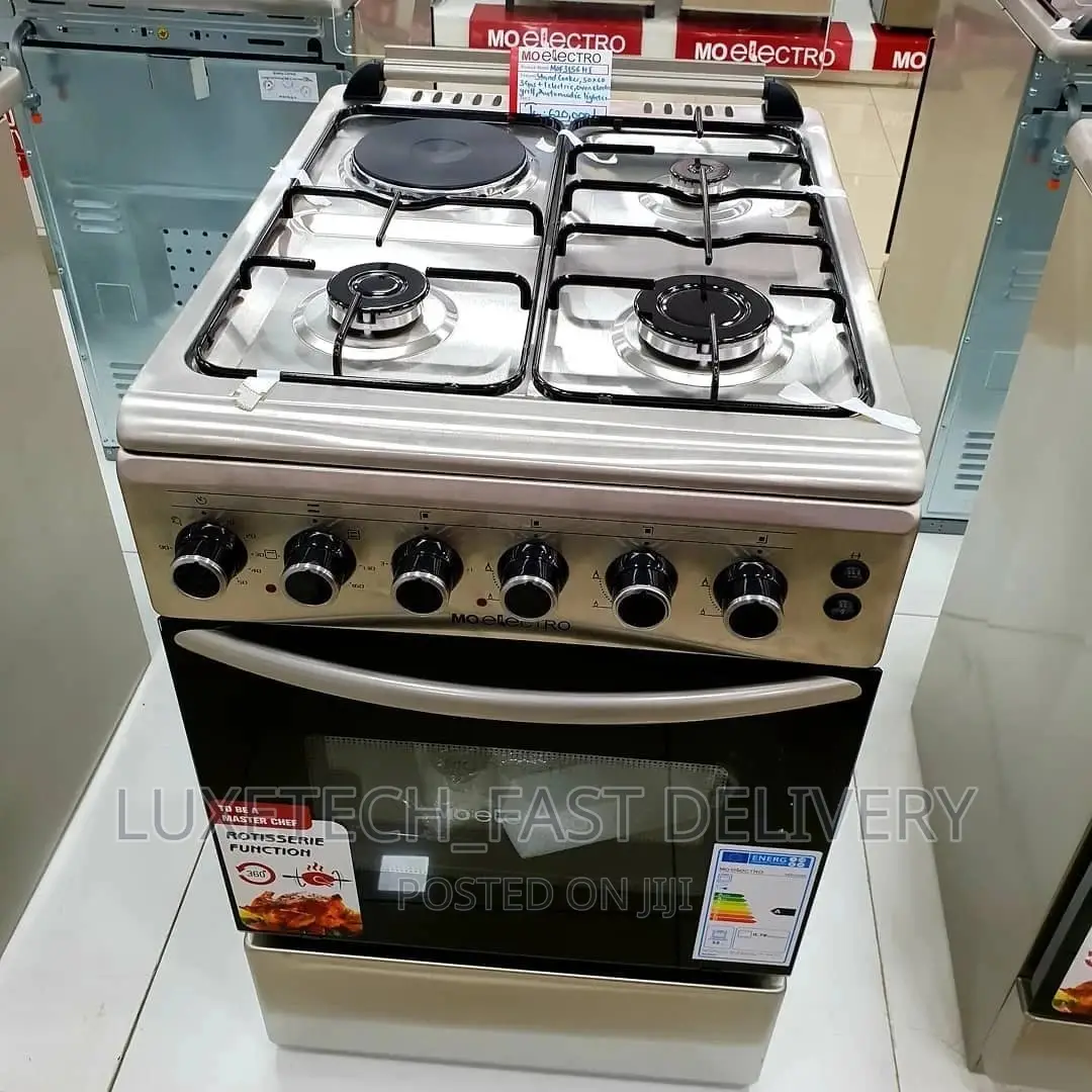 Mo Electro Electric and Gas Cooker 4 Plates With Oven 50*50