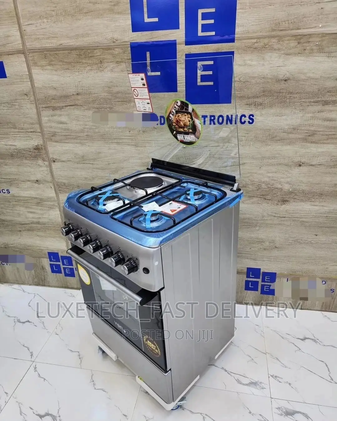 Von Hotpoint Electric and Gas Cooker 4 Plate With Oven 60*60