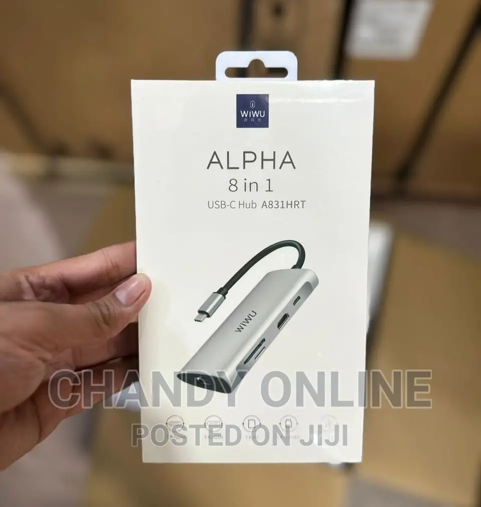 WIWU ALPHA 8 in 1 Hdmi * X 1 / Type C PD X 1 / Usb 3.0