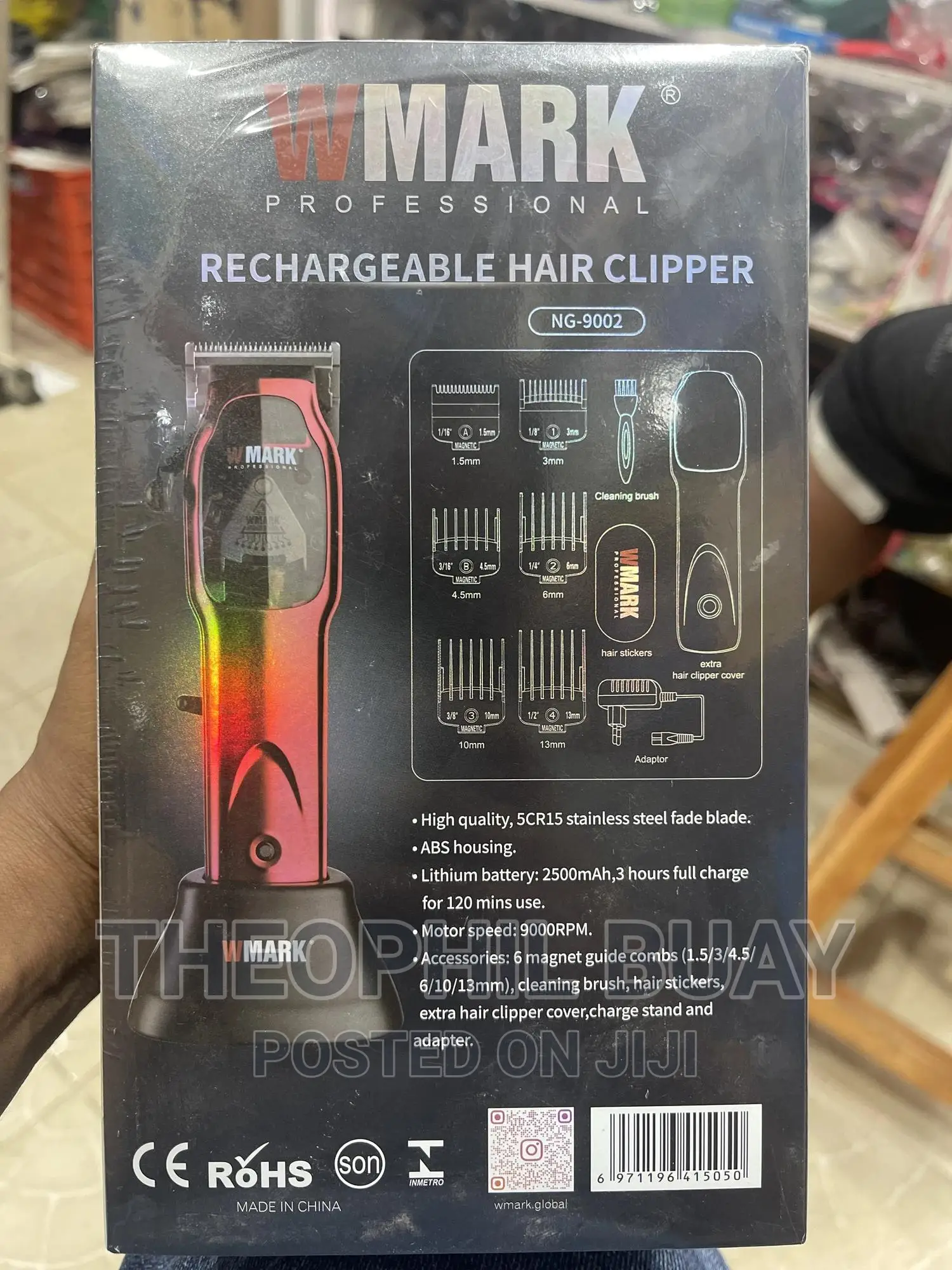 9000RPM Professional Hair Clipper High Speed Hair Trimmers