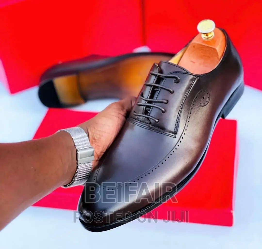 Original Men's Leather Shoes | Viatu Original Vya Kiume