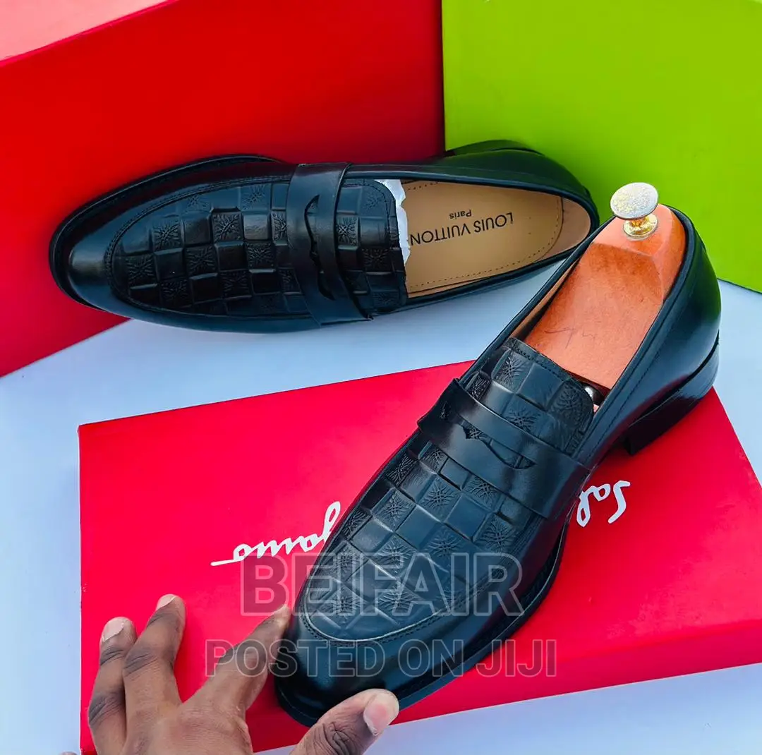 Men's Original Leather Shoes | Viatu Original Vya Kiume