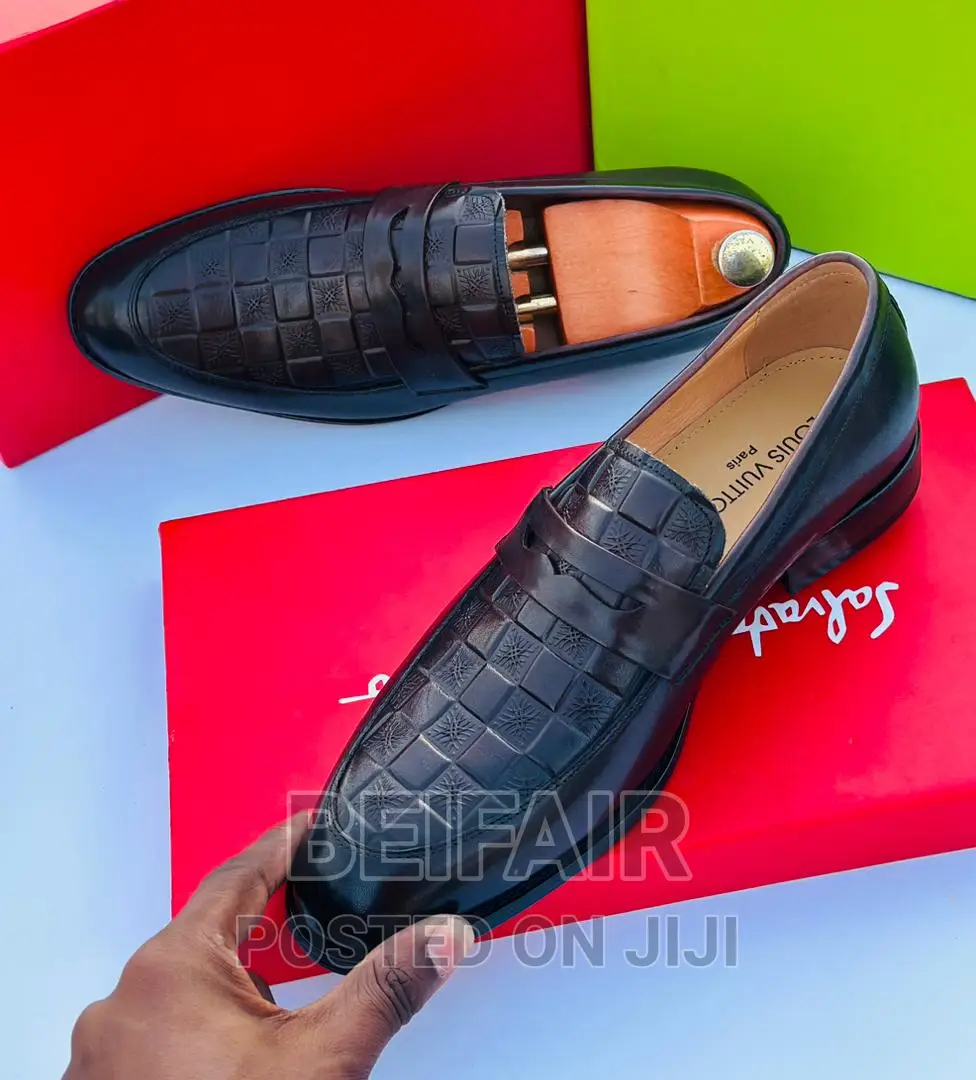 Men's Original Leather Shoes | Viatu Original Vya Kiume