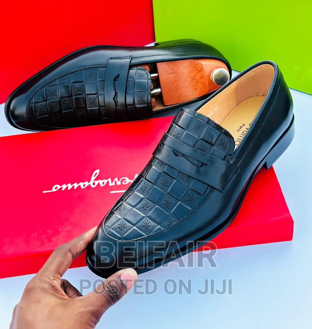Men's Original Leather Shoes | Viatu Original Vya Kiume