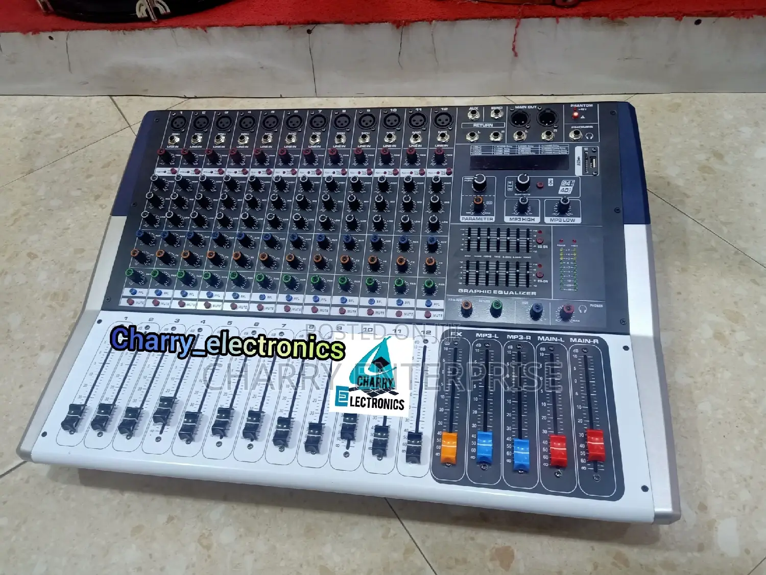 ACS PROFESSIONAL Powered Audio Music Mixer12 CH  2000W