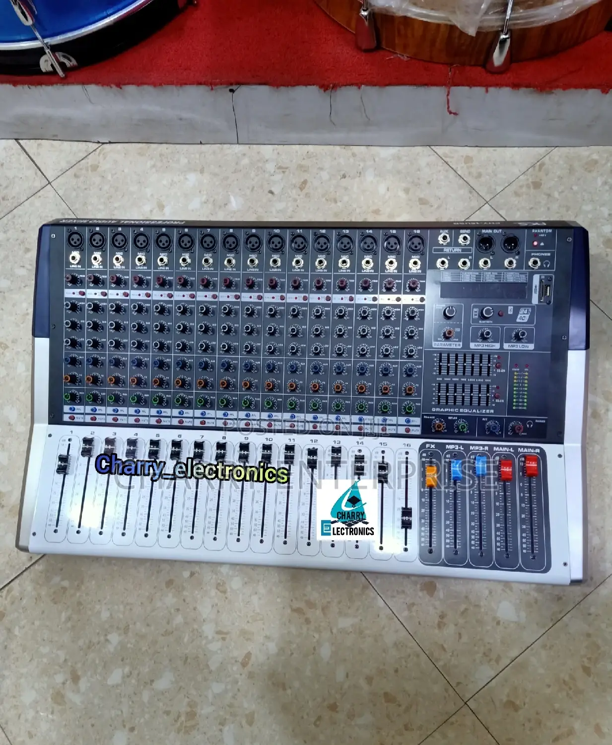 Acs Professional Powered Audio Music Mixer 16 Ch 2400w