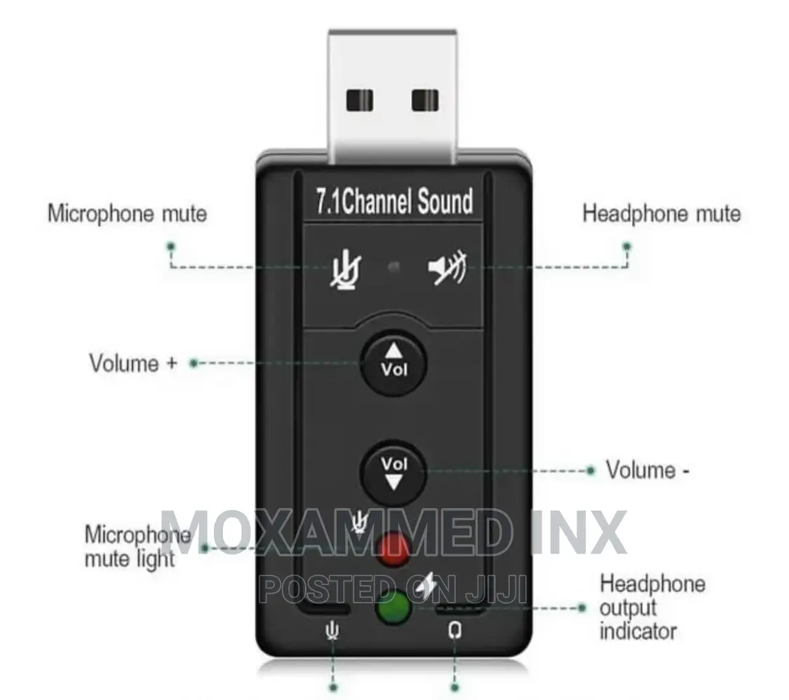 7.1 in 1 Soundcard