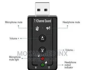 7.1 in 1 Soundcard