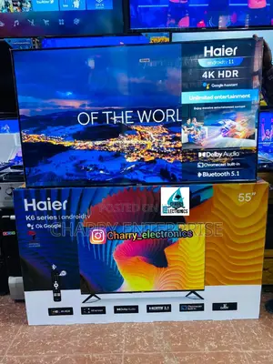 Haier Smart ANDROID HDR Tv Series Frameless55 Inch