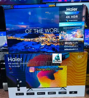 Haier Smart ANDROID HDR Tv Series Frameless55 Inch