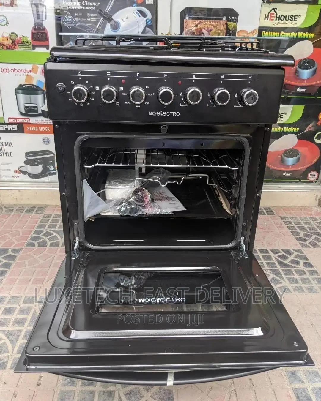 Mo Electro Electric and Gas Cooker With Oven 60*60 Black