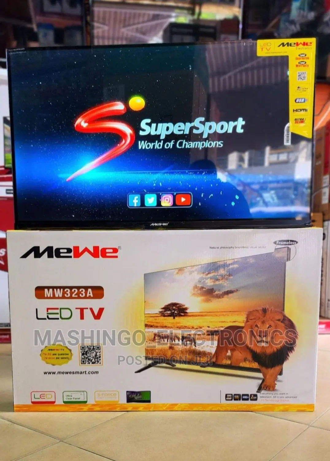 Mewe 32inch Frameless Tv (Full HD) Duka Lipo Kariakoo