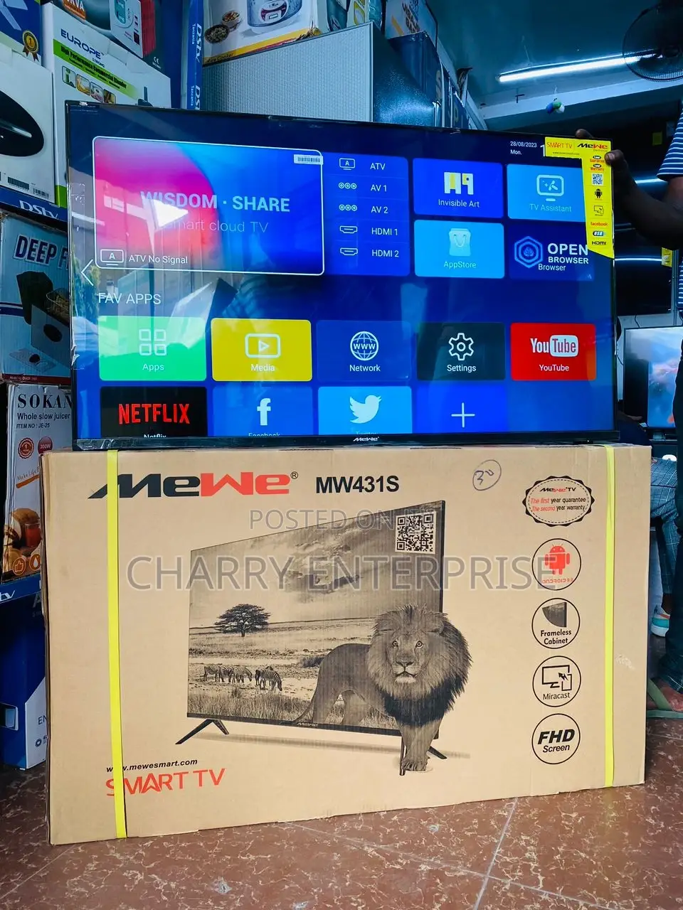 Mewe Smart ANDROID Tv Full HD With Quality Speaker43inch