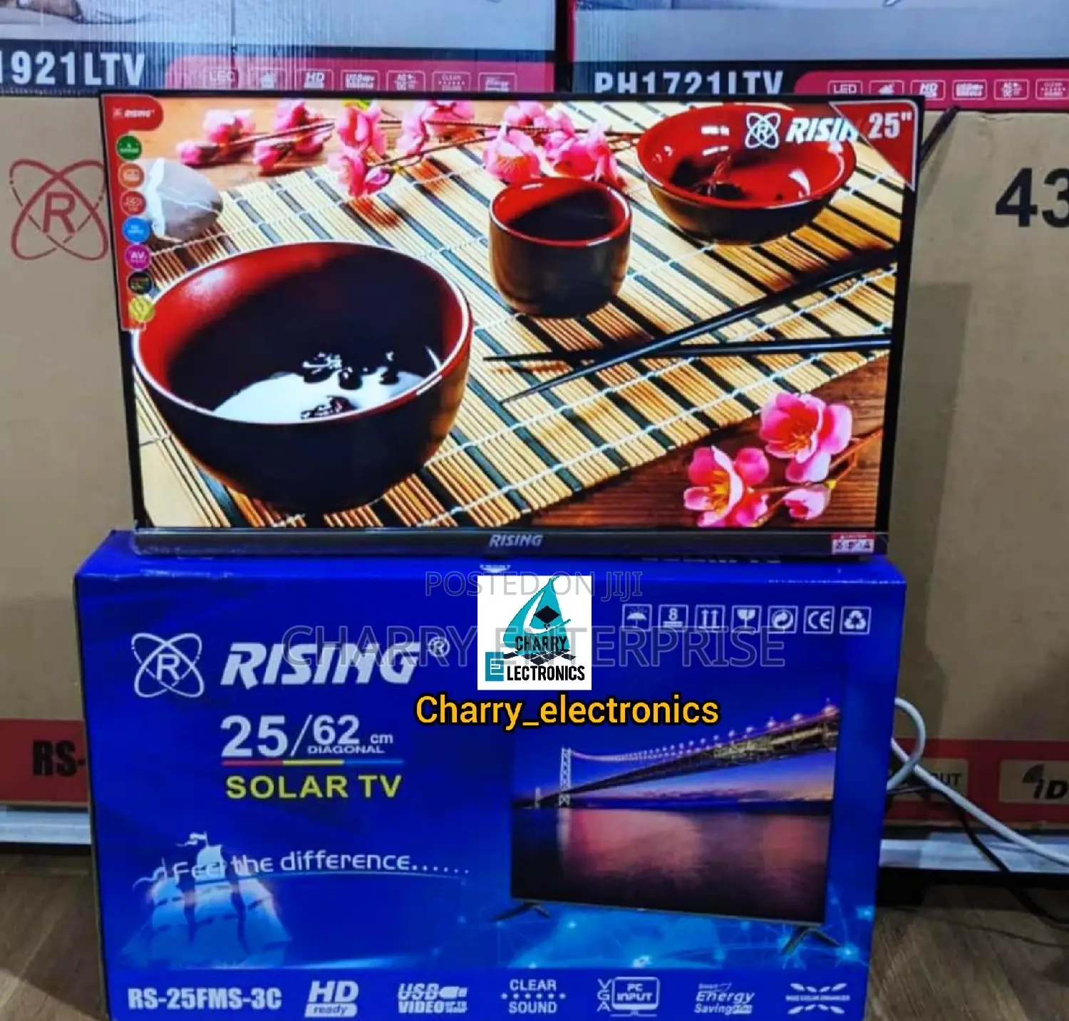 RISING FRAMELESS Best Quality Tv 25 Inch With Clear Sound